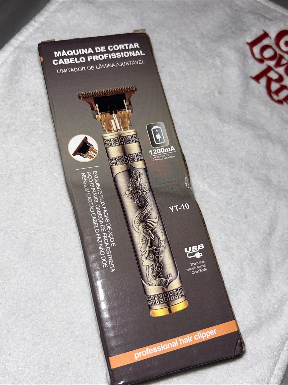 Ornate Metallic Hair Clipper - Gold & Black NEWWW